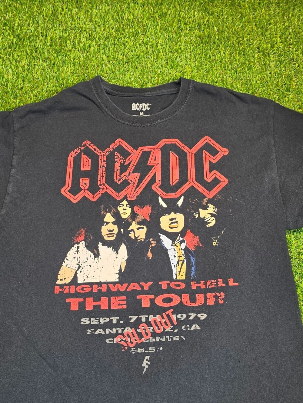 AC/DC Highway to Hell The Tour 1979 Black Graphic Band T‑Sh